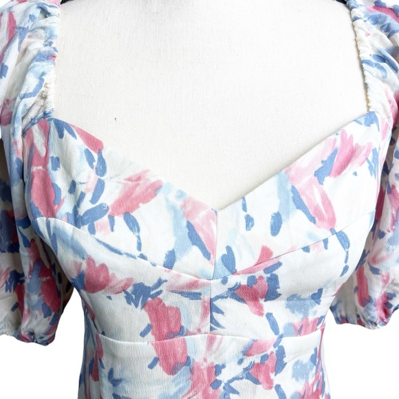 NWT Abercrombie & Fitch Puff Sleeve Sweetheart Neckline Corset Top Size M - Picture 6 of 14